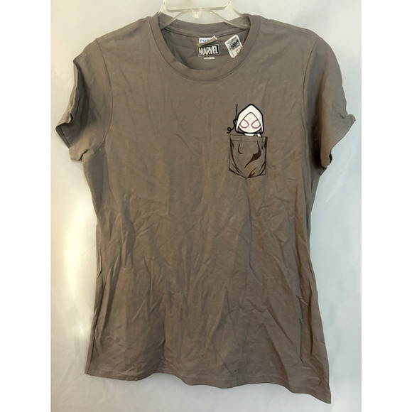Marvel Spider-Gwen kawai Ghost Gray Women Shirt Size M short Sleeves - Picture 1 of 9